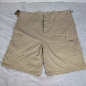 Rothco Shorts‎ Mens 3XL 47" Cargo Khaki Ultra BDU Adjustable USA Military NEW